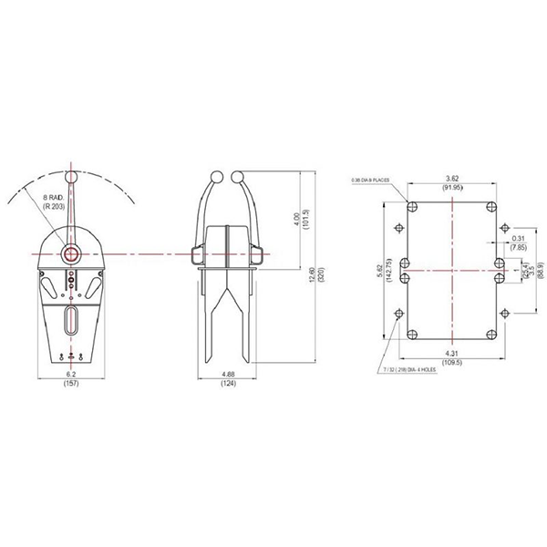 DUAL LEVER THROTTLE/SHIFT EQUIV.MORSE MT3 DBlue Marine