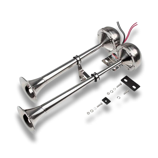 24V 150DB Marine Boat Horn Stainless Steel Single Air Trumpet For Ship Truck - 34 - View #3